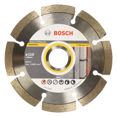 Disco Diamantado Universal Segmentado 110 X 20 Mm Bosch