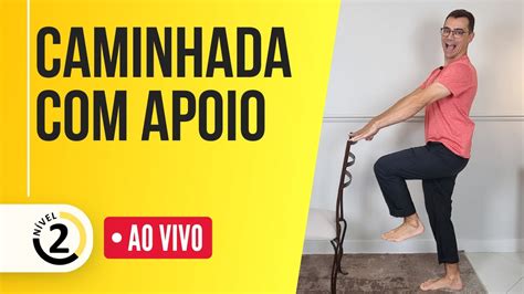 CAMINHADA EM CASA APOIO AO VIVO Nível 2 Exercícios para