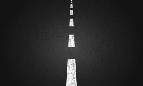 Black Road With White Patch Line For Your Text Vector Illustration