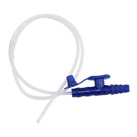 China Sterile Vacuum Control Suction Catheter Tube With Round Whistle