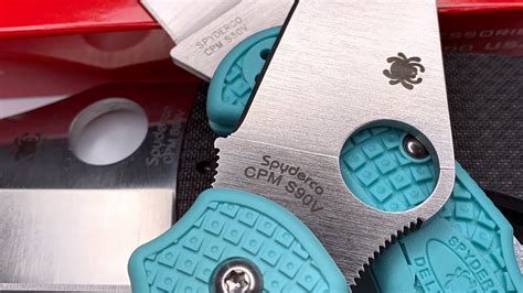 The Right Steel For The Right Blade Teal Spyderco Para Lightweight