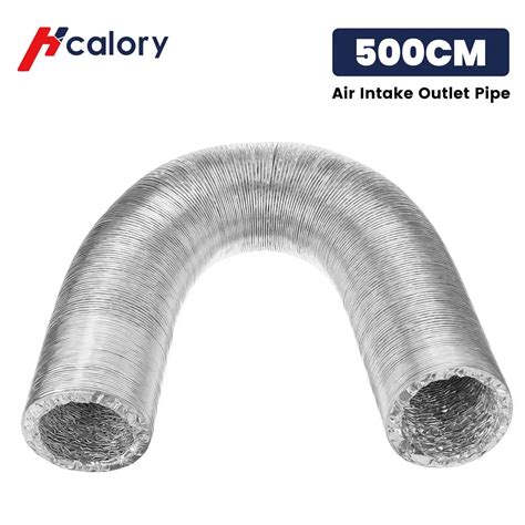 Hcalory Cm Air Intake Outlet Pipe Exhaust Stretch Hose Pipe Aluminum