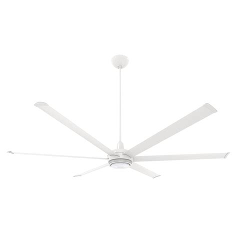 Big Ass Fans 84 Inch Es6 Ceiling Fan Kit Universal Mount W 32 Inch Ext Tube LED In White MK