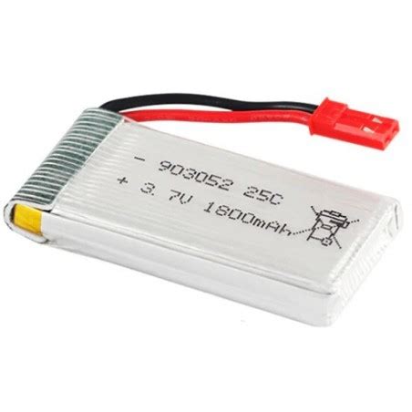 Bateria LiPo Recargable 3 7V 1800mah 25C Tipo Con Cargador