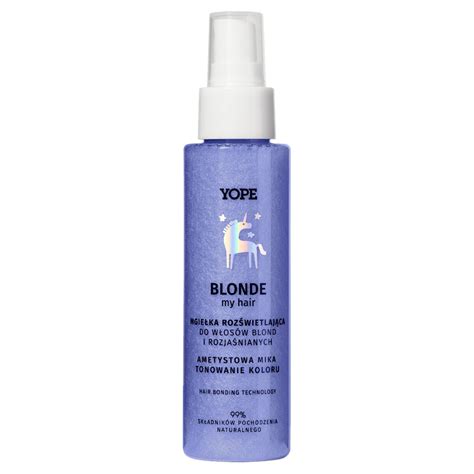 Yope Blonde My Hair Illuminating Mist For Blonde And Lightened Hair Amethyst Ml Hair Hair