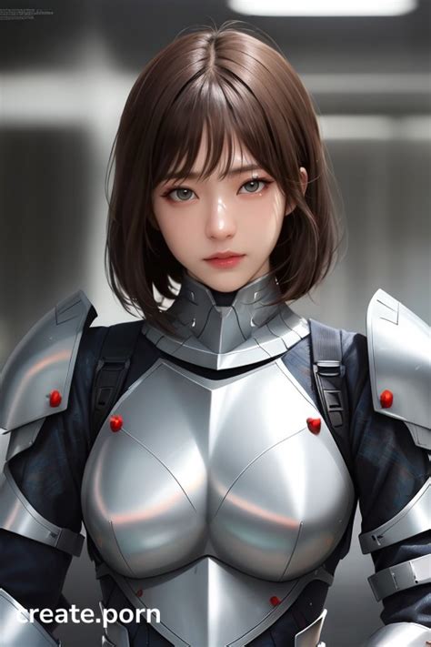 Armor Large Breast Latex Suit AI Porn