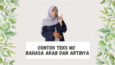 √contoh Teks Mc Formal Islami Bahasa Arab Dan Artinya