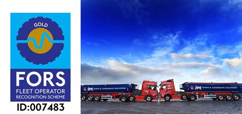 JPE Aggregates Achieves FORS Gold Midlands Suppliers Of Primary