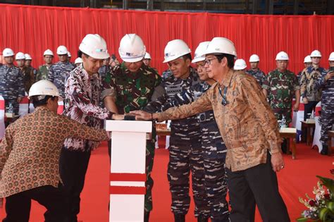 Danlantamal V Ikut Serta Ceremony Of Keel Laying Kapal Frigate Merah