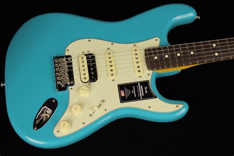 Fender American Professional Ii Stratocaster Hss Miami Blu Sn Us22137794 Gino Guitars