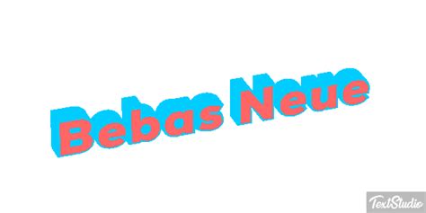 Bebas Neue Font Animated  Logo Designs