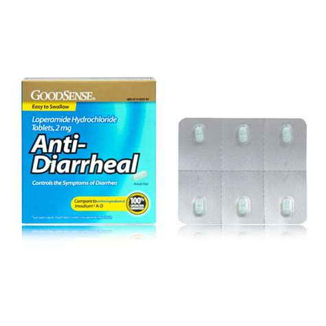 Good Sense Anti Diarrheal Loperamide Hydrochloride Tablets Mg