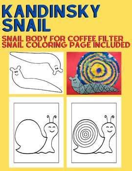 This FREE Item Includes Directions For The Coffee Filter Snail Along