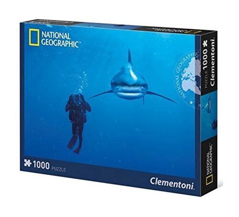 Clementoni National Geographic Puzzle Whitetip Requin 1000 Pièces Shark