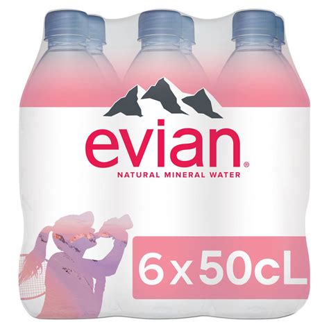 Evian Still Mineral Water 6 X 500ml Zoom