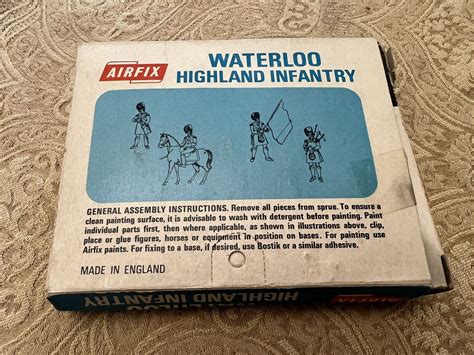 Vintage Airfix Waterloo Highland Infantry Figures S Sets Ho Oo