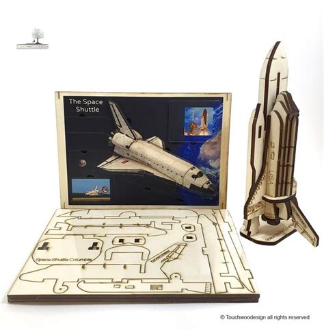 Space Shuttle Set of 2 puzzles 3D & Educational Wooden Puzzles ...