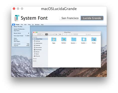 Change Mac System Font - speciallasopa