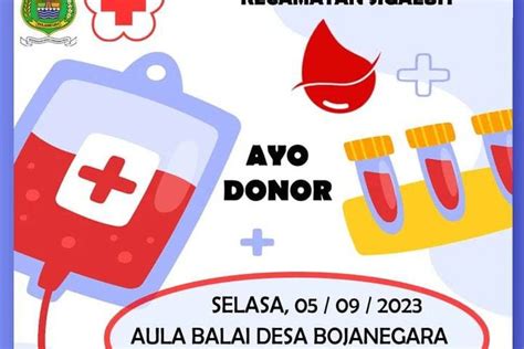 Jadwal Donor Darah PMI Banjarnegara Selasa 5 September 2023 Apa Saja