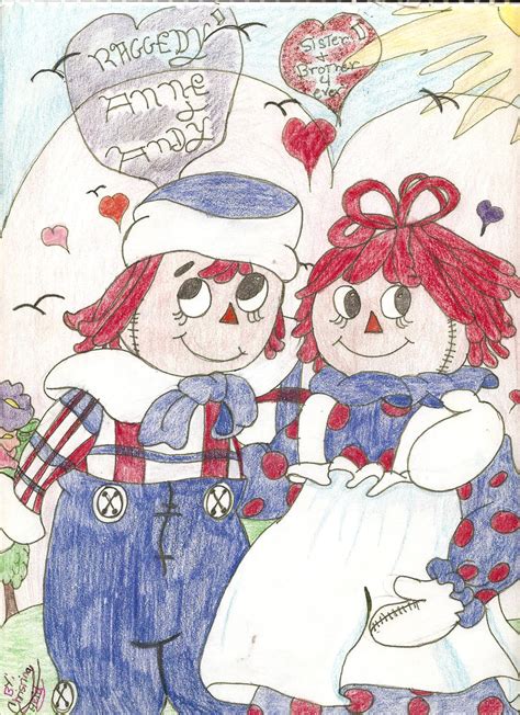 Raggedy Ann And Andy With Background By Oldschooldreamer On Deviantart