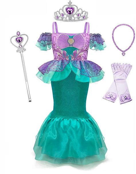 Disney Inspiró Ariel Sirenita Traje De Vestir Conjunto Etsy