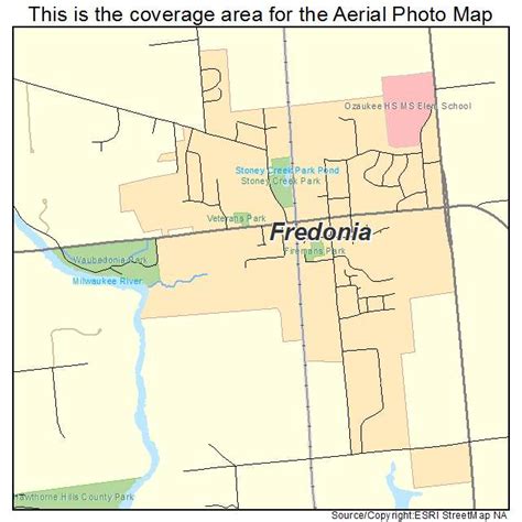 Aerial Photography Map of Fredonia, WI Wisconsin