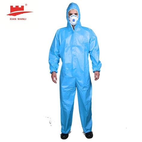 Commonly Used Protective Clothing Nonwoven Overall Disposable Coverall