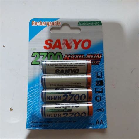 Jual Isi Pcs Baterai Charger Sanyo Aa Mah V Batere Cas Sanyo