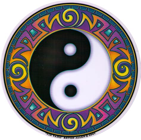 Yin Yang Window Sticker Decal Peace Resource Project