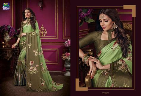 Vishal Prints D Amore Vol Printed Fancy Fabric Sarees Collection At