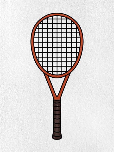 Draw A Tennis Racket Helloartsy