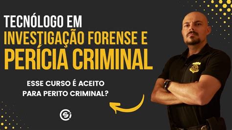 Tecnólogo Em Investigação Forense E Perícia Criminal É Aceito