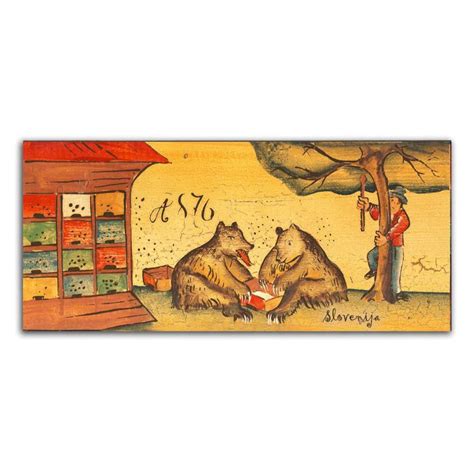 Slovenian Beehive Panel Magnet Folk Art Beekeeping Tradition Etsy