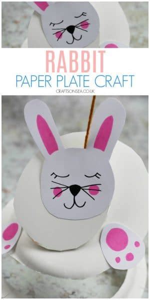 Paper Plate Rabbit Twirler - Crafts on Sea