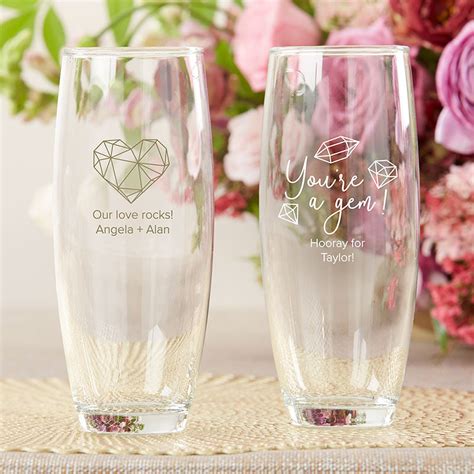 Personalized 9 Oz Stemless Champagne Glass Kate Aspen