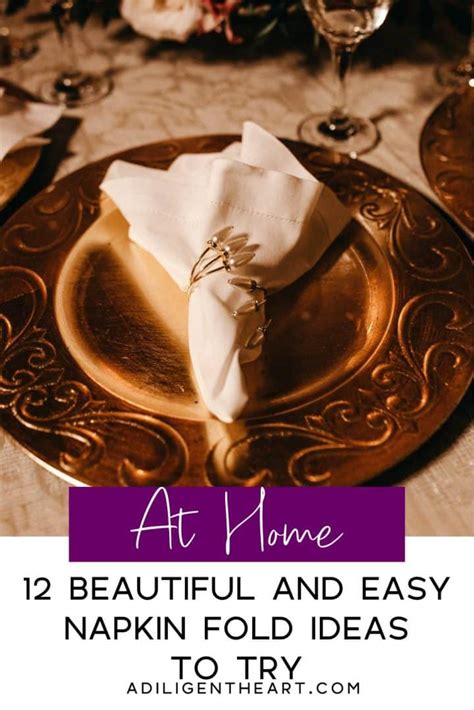 12 Beautiful and Easy Napkin Fold Ideas to Try