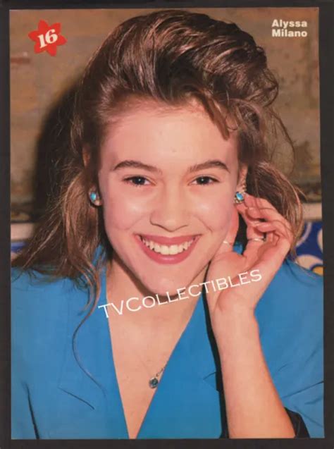 Magazine Pinup~ Alyssa Milano ~1980s ~of Tvs Whos The Boss Eur 4 18