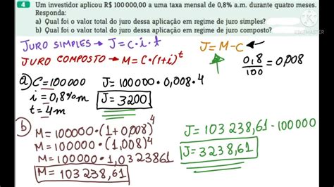 Hilda Aplicou 10000 A Juros Compostos De 20 A LIBRAIN