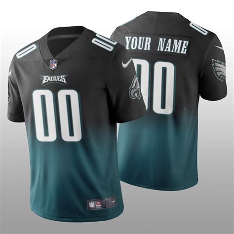 Philadelphia Eagles Custom Midnight Green Gradient Jersey Color Crash ...