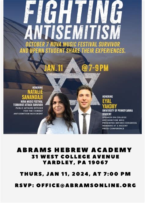 Jan 11 Fighting Antisemitism Yardley PA Patch