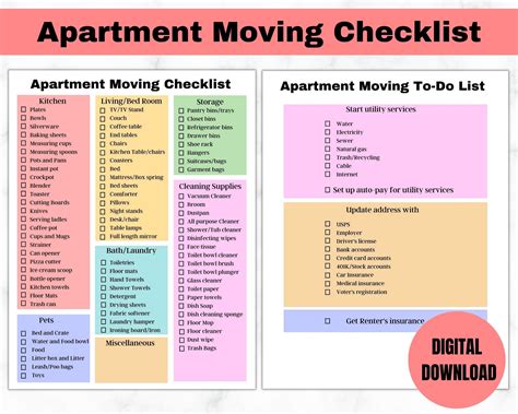 Move out checklist - fitytronic