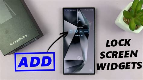 Samsung Galaxy S24 S24 Ultra How To Add Lock Screen Widgets Youtube