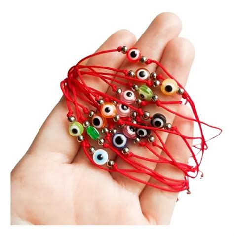 Pulseras Ojo Turco Hilo Rojo Proteccion X Mayor Unidades En Venta En