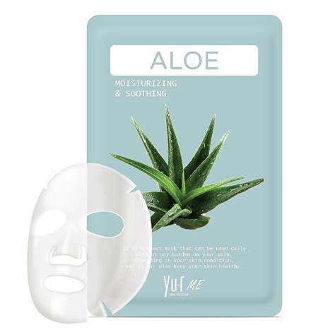YU.R Тканевая маска для лица с экстрактом алоэ Me Aloe Sheet Mask ...