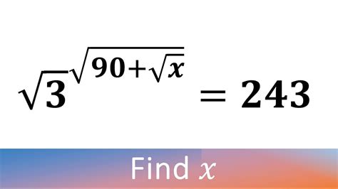 A Nice Exponent Math Simplification Find The Value Of X How To