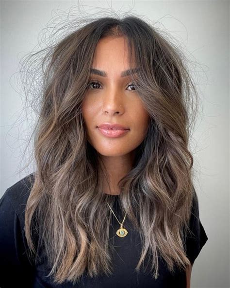 Sunkissed Hair Brunette Subtle Balayage Brunette Brown Hair With