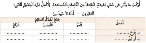 درس التراكيب 3 2 إعراب جمع المذكر السالم AlloSchool