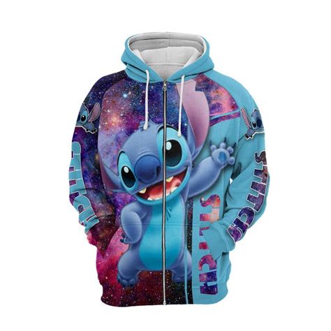 [The best-selling] Disney stitch galaxy 3d hoodie