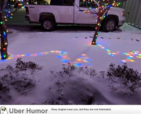 The glow of Christmas lights under the snow | Funny Pictures, Quotes ...