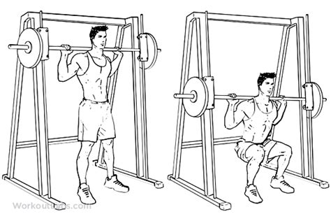 Smith Machine Squats Workoutlabs